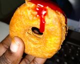 A picture of step 8 of Crunchy donughts.