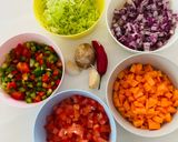 A picture of step 1 of Mung pilau.