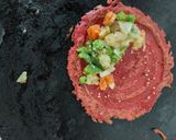 A picture of step 10 of Beetroot pulp chilla with veggies.