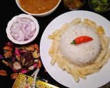 A picture of step 6 of Kathyawari Daal Chawal.