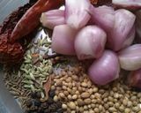 A picture of step 2 of Bread fruit masala curry kada chakka masala curry.