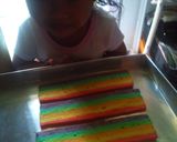 Foto langkah ke 4 dari resep Bolu gulung pelangi😍.
