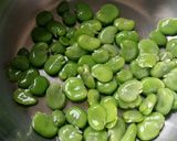 A picture of step 2 of Vickys Broad Bean Salad & Tomato Dill Sauce, GF DF EF SF NF.