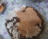 A picture of step 6 of Christmas special eggless plum cake.