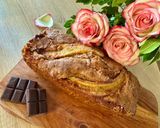 Une image de l'étape 8 de Banana Bread au beurre de cacahuètes et pépites de chocolat sans gluten ni lactose.