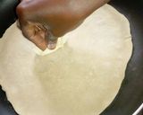 A picture of step 3 of Tortilla egg wrap.