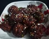 A picture of step 5 of Gobi Dry Manchurian.