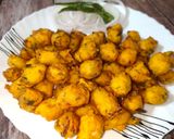 A picture of step 9 of Moongode(Moong dal ke pakode).