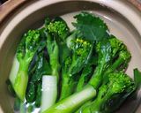A picture of step 1 of Baby Broccoli with Oyster Sauce by Microwave @By SanD.