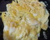 A picture of step 2 of Egg fried rice.