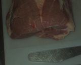 Foto del paso 1 de la receta: Bondiola de cerdo a la costra rellena con panceta ahumada