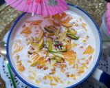 A picture of step 6 of Kheer Komala.