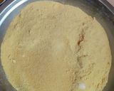 A picture of step 1 of Besan ladoo.