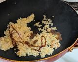 豐盛便當菜-沙茶豆干炒肉絲+蝦仁炒飯+蒜末杏菜的食譜步驟4照片