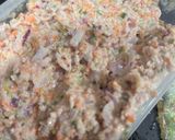 A picture of step 2 of Crispy Veg manchurian (without sauce).
