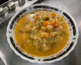 Une image de l'étape 29 de Soupe de légumes aux aromates, ail frais et fumet de porc.