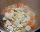 Une image de l'étape 3 de Soupe de potimarron / panais / radis meat / rutabaga, tous BIO.