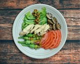 Hình bước làm 5 của món Ức gà xào ớt chuông xanh [Eat clean - Lose weight]