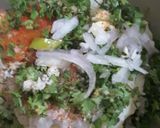 A picture of step 2 of Bihari Aloo Chokha.