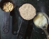 A picture of step 1 of Sesame Peanuts ladoo.