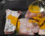 A picture of step 2 of Steamed fish with mustard sauce.