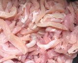 Shredded chicken saucematakin girki1 hoto