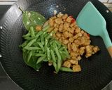 Foto langkah ke 4 dari resep Tumis Toge, Buncis, dan Tempe.