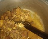 A picture of step 5 of Shaljam gosht.
