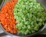 A picture of step 2 of Snakegourd and Carrot Sabji South Indian style.