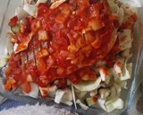Lecsós sült hal zöldségekkel recept fázis 3 fotója