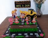 Foto langkah ke 5 dari resep Puding Ultah (base puding coklat).