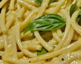 Krémes, citromos, sajtos spagetti🍋🌱 (vegán) recept fázis 5 fotója