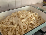 Salmon & Fettuccine with Cream Sauce