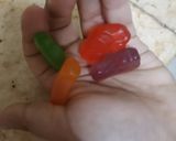 A picture of step 1 of Gummy Ice lolli.