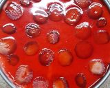 A picture of step 7 of Strawberry mousse cheese cake.