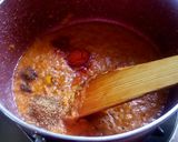 A picture of step 2 of Shev bhaji.
