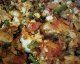 A picture of step 1 of Aaloo gajar stuff paratha with mix veg. tari.