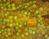 A picture of step 1 of Matar paneer.