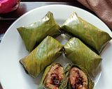 Foto langkah ke 10 dari resep Lemper Ayam Buah Naga.