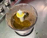 A picture of step 7 of Apricot, Black Garlic, and Parmesan Salad Dressing.