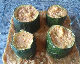 Foto del paso 10 de la receta: 🌾Calabacín Relleno de Salchichas🥒