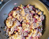 Foto del paso 3 de la receta: Tortilla de pollo multicolor