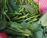 Hình bước làm 1 của món Cải bó xôi xào tỏi
