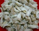Hình bước làm 1 của món Mít Trộn (Mít Thấu)