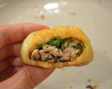 三色蔬菜豬肉生煎包的食譜步驟15照片