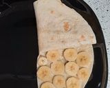 Une image de l'étape 3 de Wrap gourmand au chocolat et a la banane.