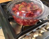 Une image de l'étape 6 de Compote aux deux pêches et kiwis.