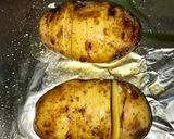 A picture of step 1 of HasselBack Potatoes.