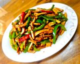 青椒肉絲炒豆乾（家常料理）的食譜步驟2照片