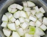 A picture of step 1 of Bottle Gourd Chicken Fry.